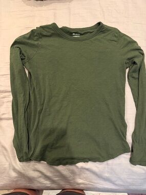 Madewell Long Sleeve Tee in Olive